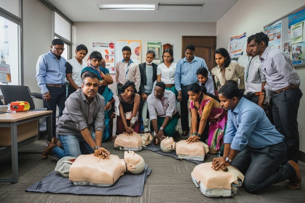 first aid work place